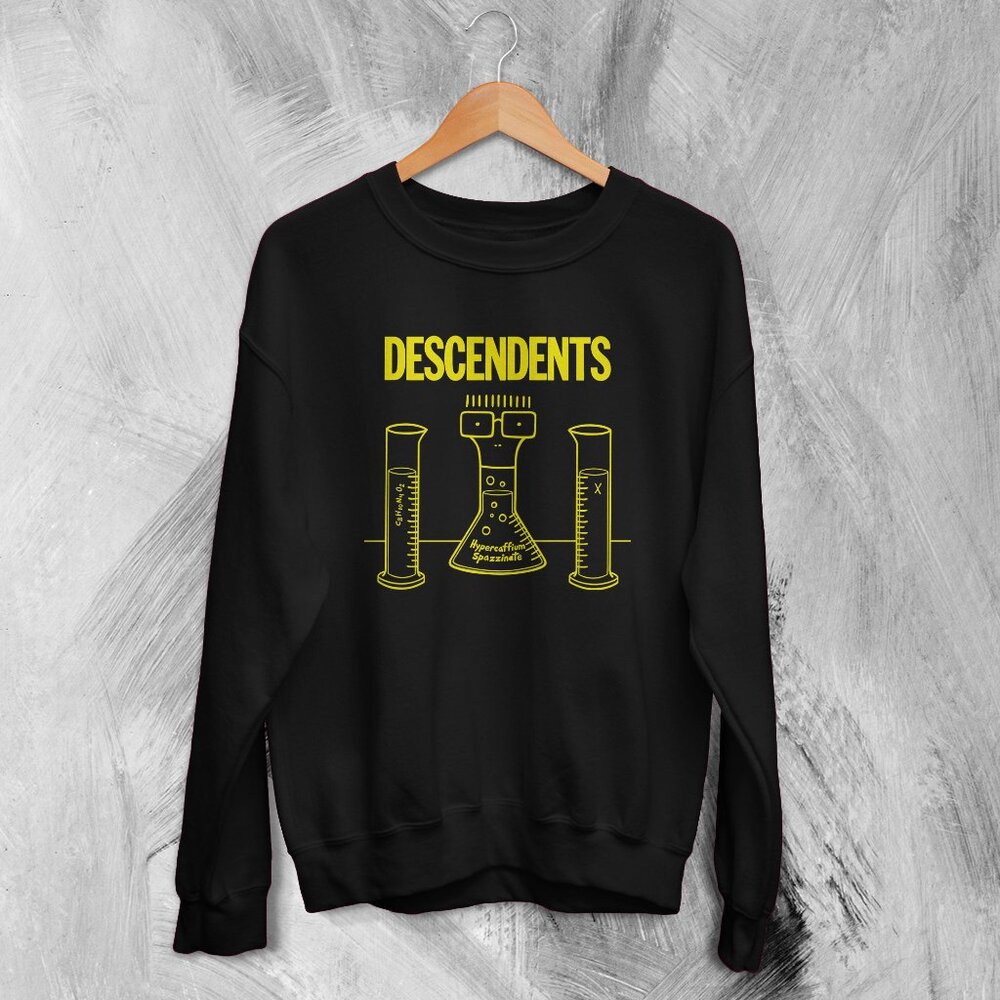 Descendents Hypercaffium Spazzinate Punk Rock Band 80s Tour Graphic Sweatshirt05